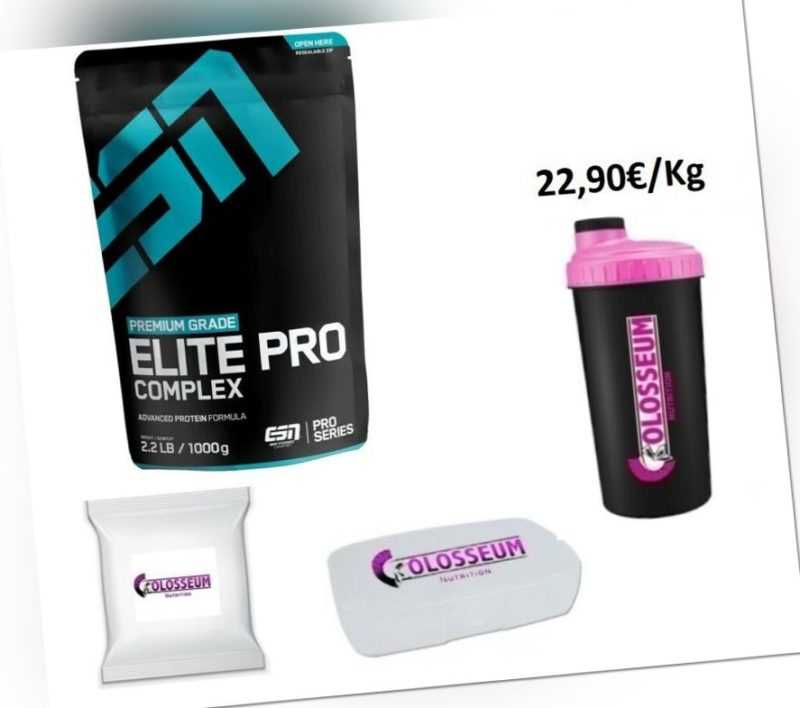 ESN Elite Pro Complex 1000g Protein Eiweiss GRATIS Bonus ...