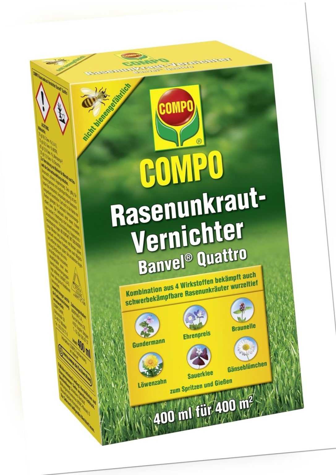 COMPO Rasenunkrautvernichter Banvel® Quattro 400ml