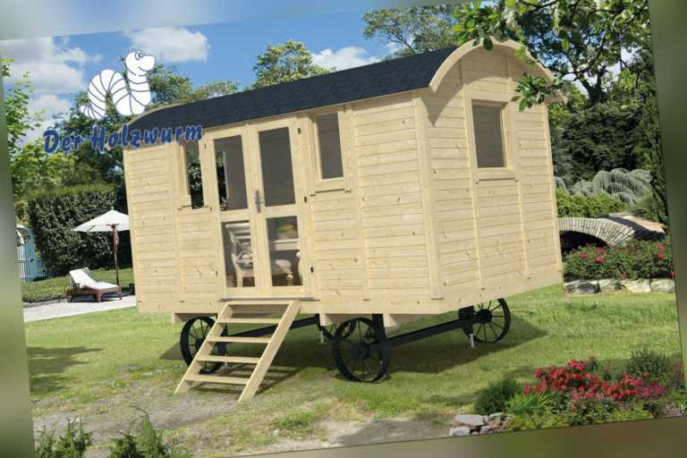 Pipowagen 2 Kinderspielhaus Gartenhaus Spielhaus Holz 240 x 500 cm 19 mm Neu