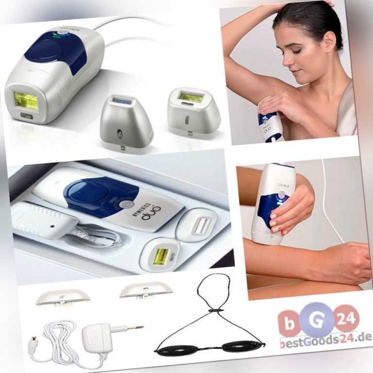 HOMEDICS IPL Duo Pro dauerhafte Haarreduzierung Hautverjüngung Laser Epilierer