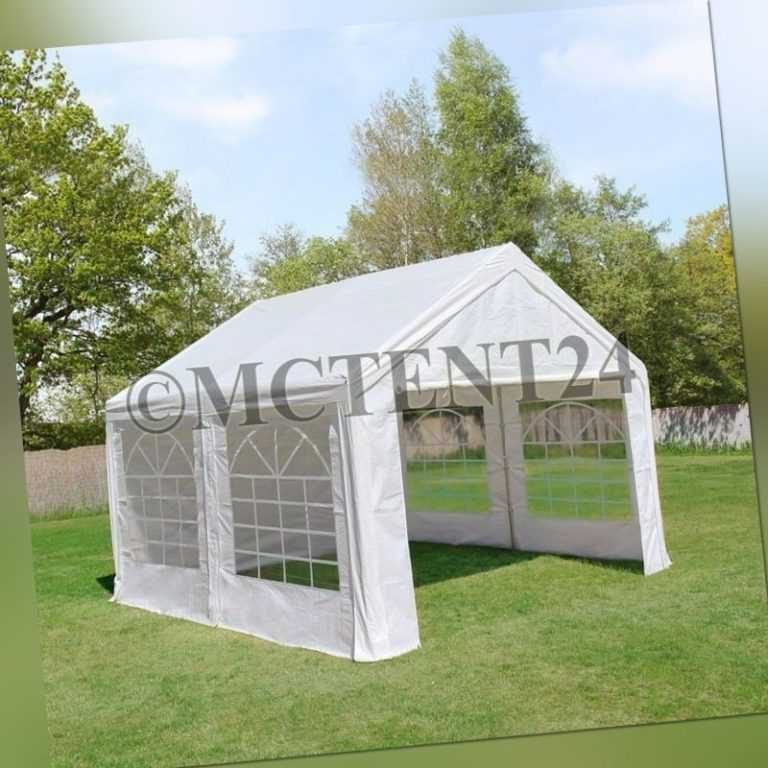 Pavillon Partyzelt 3x4m 4x3m stabiler Marktstand Sonnenschutz *Stahlgestell* NEU