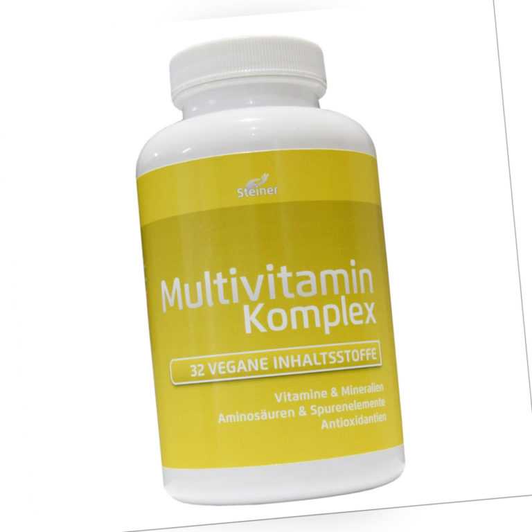 A-Z Multivitamine & Mineralien 365 Tabletten - 32 Wirkstoffe Multivitamin vegan