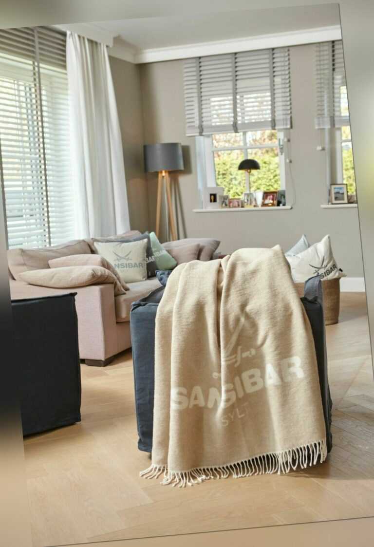 Sansibar Wohndecke Jacquard Scotch Decke, Sansibar Logo,150x200cm,