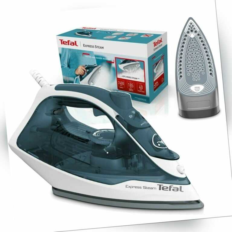 Tefal Dampfbügeleisen Express Steam 185g Dampfstoß Anti-Kalk 2400W FV2839