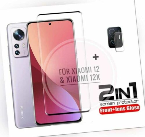 Xiaomi 12 I Xiaomi 12X Schutzglas Panzerfolie Displayschutz + Kameraglas