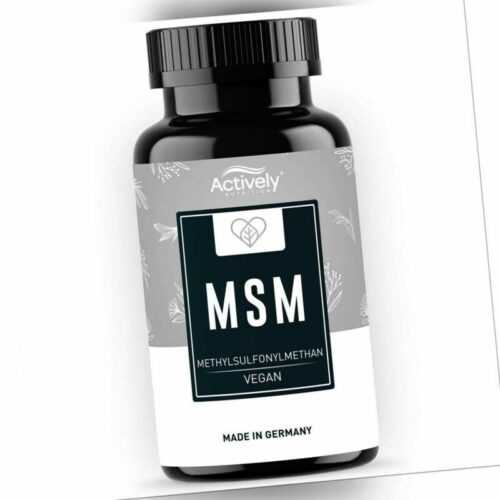 MSM 365 Kapseln Methylsulfonylmethan sehr hochdosiert Schwefel Pulver 6 Monate