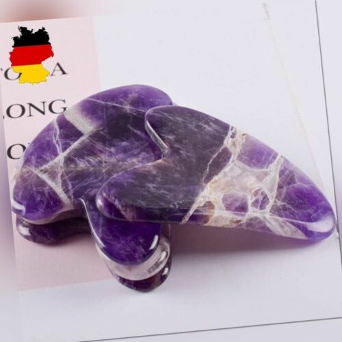 Gua Sha Schaber Amethyst  - Echtstein, Massage, Hautpflege, Anti-Aging, Beauty