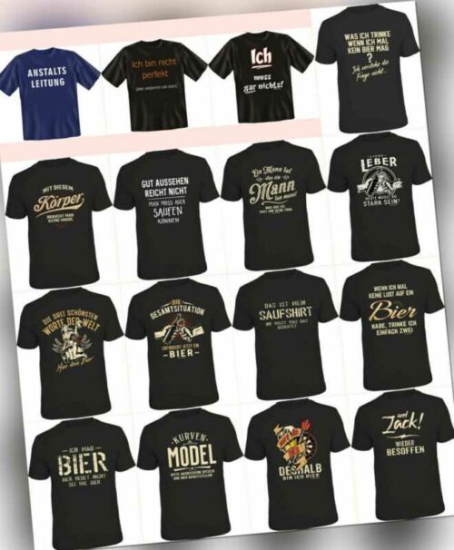 Vatertag Geschenke für Männer Geburtstag T-Shirts mit Sprüchen Bier T-Shirt