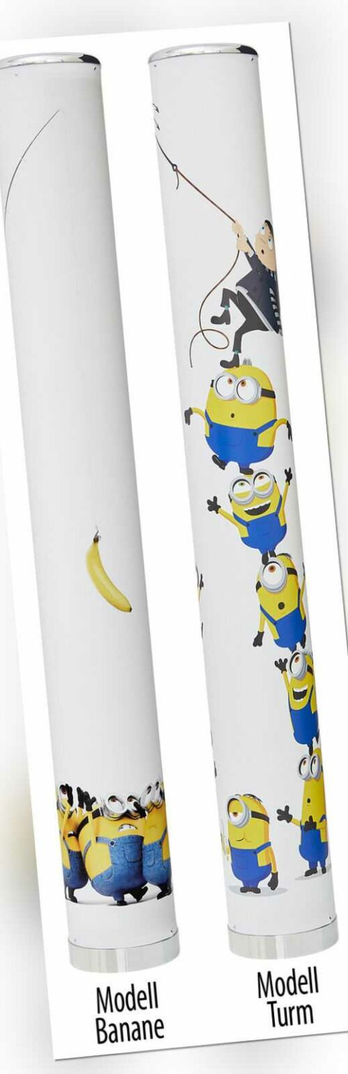 LED Minions Stehlampe Lichtsäule glatt Standleuchte Farbwechsel Fernbedienung