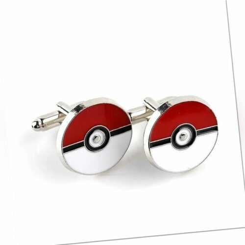 Pokémon-Pokeball Manschettenknöpfe, Geschenk - HOHE QUALITÄT - KOSTENLOSE & SCHNELLE VERSAND