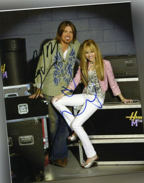 Miley Cyrus Autogramm Hannah Montana Two and a Half Men Autograph