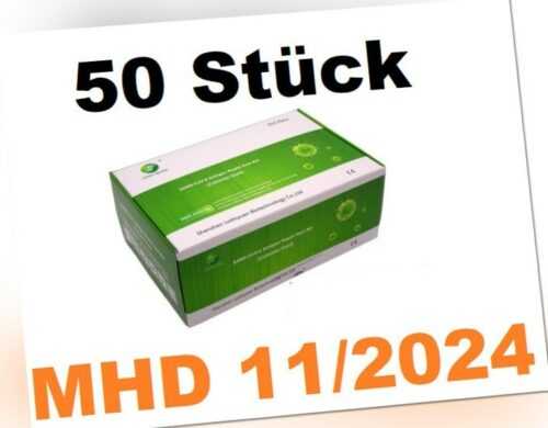 50x Green Spring SARS-CoV-2 Antigen Corona Schnelltest gelistet BfArm CE Omikron