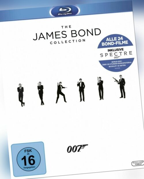 The James Bond Collection / Alle 24 Bond Filme # 24-BLU-RAY-BOX-NEU