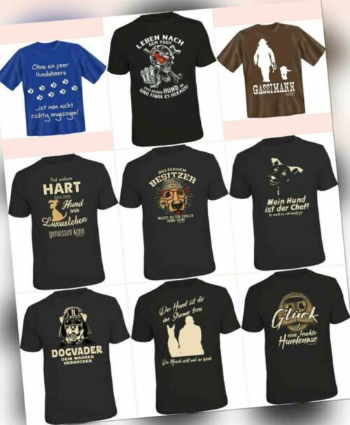 T-Shirt Hundemotiv lustige Geschenke für Männer Geburtstag Fun T-Shirts Sprüche