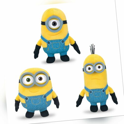 Original Minions - 14 - 17 cm Bob, Stuart und Kevin Plüsch Figur Stofftier NEU