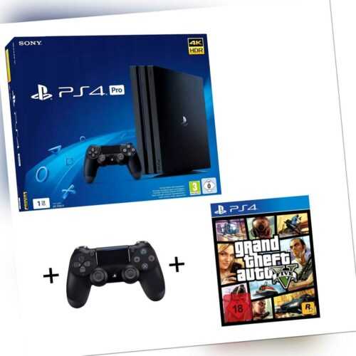 Sony PlayStation 4 Pro 1TB + Originaler Controller + GTA 5