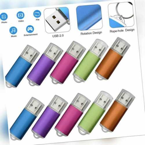 10Stück 1G 2G 4G 8G USB Stick 2.0 USB-Flash-Laufwerk Speicherstick