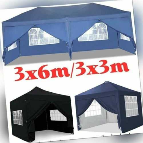 Pavillon Falt pavillon 100% WASSERDICHT Dachmaß 3x3M 3x6M Gartenzelt Partyzelt