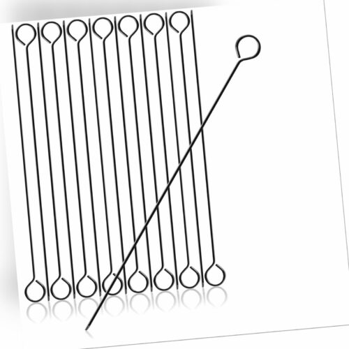 16x Schaschlikspieße aus Edelstahl - 32 cm langer Grillspieß