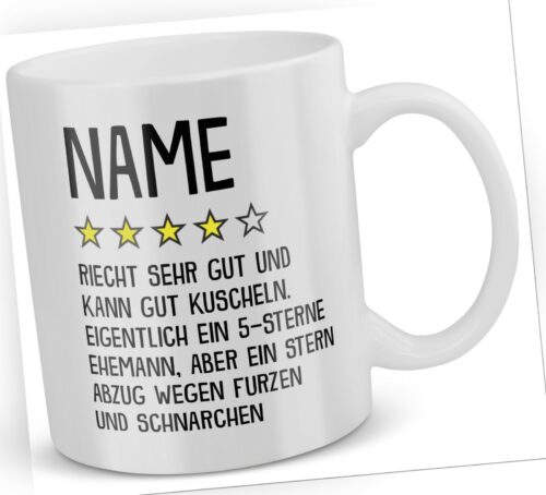 Ehemann Geschenk für Ihn Hochzeitstag Männer Tasse Personalisierte Kaf