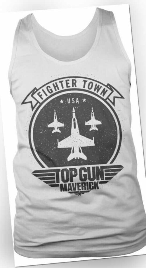 Top Gun Maverick Fighter Town Tank Top White