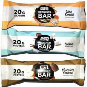 ESN Designer Bar Crunchy, 12x60g - leckere, köstliche Proteinriegel