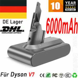 6,0Ah für Dyson V7 SV11 Akku HEPA Animal Pro Motorhead Trigger Car+Boat 21,6V