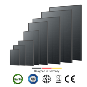 Cansolar Solarmodul Solarpanel Full Black 25 50 100 150 200 Watt