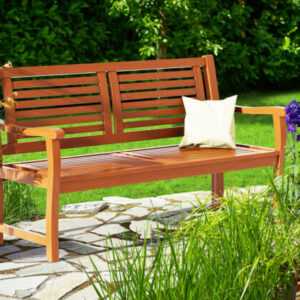 CASARIA® Gartenbank Wetterfest Holz 320kg Belastbar Garten Terrasse Sitzbank