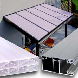 Dachhaut Doppelstegplatten Polycarbonar 16mm 5 X Struktur HAGELFEST