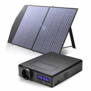 Powerstation 200 / 300W Solargenerator 230V Energiespeicher Mit 18V Solarpanel