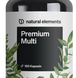 Premium Multivitamin – 180 Hochdosierte Komplex-Kapseln – Wertvolle Vitamine A-Z