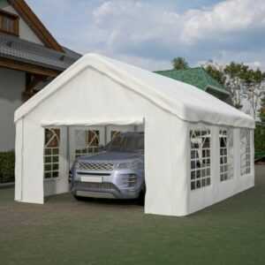 4 x 6 m Garagenzelt Carport Gartenschuppen Auto Motorrad Schutz mobiles Lager