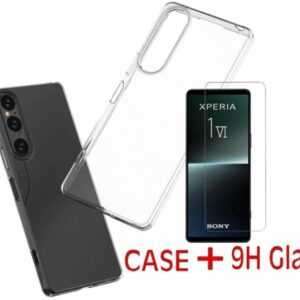 Transparent Hülle Silikon Tasche Case Cover + 9H Glas für Sony Xperia 1 VI 6 5G