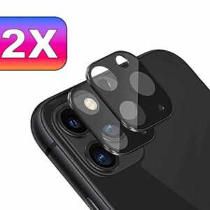 2x iPhone 15 14 13 Pro Max Plus Mini Kameraschutz Glas Panzerfolie Linse Schwarz