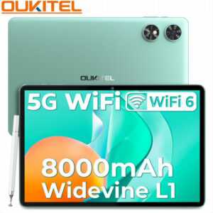 OUKITEL OT6 WiFi Tablet 8000mAh 10.1 Zoll Android 13 Widevine L1/TÜV/Face ID