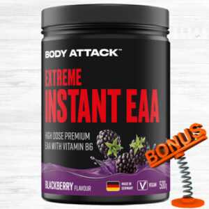 Body Attack Extreme Instant EAA Pulver 500g Dose 43,98 €/kg BCAA Aminos + Bonus
