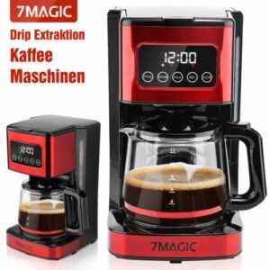 Kaffeemaschine Filterkaffeemaschine 1000W Thermoskanne Edelstahl Timer 12 Tassen