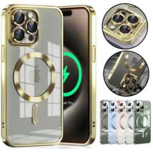 Magsafe Hülle für iPhone 15 14 13 12 11 Pro Max Kamera Schutz Hülle Magnet Case