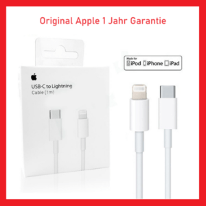 ORIGINAL Apple USB-C auf Lightning Ladekabel für iPhone X 11 12 13 14 15 Pro Max