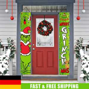 Weihnachtsschmuck The Grinch Flagge Couplet Veranda Schild Tür Banner Dekors DHL