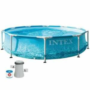 Intex 28208GN Swimming Pool mit Pumpe Frame Schwimmbecken Familypool 305x76 NEU
