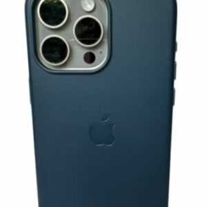 Apple iPhone 15 Pro Leder Case mit MagSafe Pazifik blau