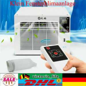 Mini Klimaanlage Mini Luftkühler Klein Fensterklimaanlage Klimagerät Remote