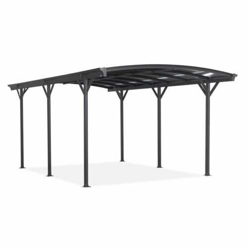 Carport Überdachung Abstellplatz Pavillon ALU 505x300x220 grau - Tilos I