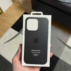 Apple IPhone 15 Pro Silikon Case Hülle MagSafe MT1A3FE/A Schwarz Neu