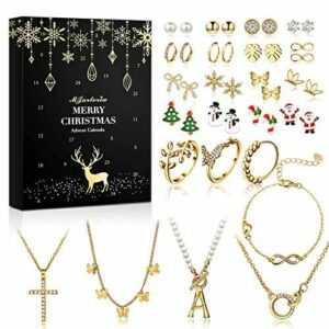 2023 Schmuck Adventskalender Weihnachtskalender Damen Mädchen Adventskalende...