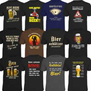 T-Shirt lustig Sprüche Shirts Freizeit Hobby Geschenke Männertag Bier Geburtstag