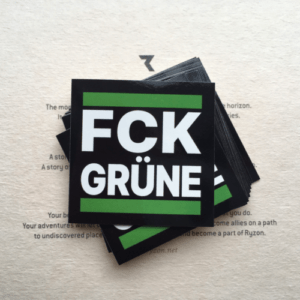 FCK Grüne Aufkleber 100 Stk. GRN Klimawahnsinn Ampel Bundesregierung Nein Danke!