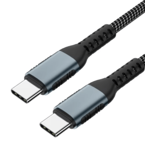 USB-C zu USB-C kabel, 100w, 2 Meter, 5A, geflochten
